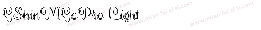 GShinMGoPro Light字体转换